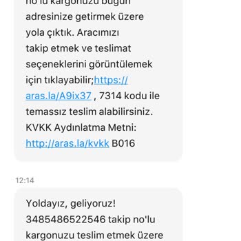 Aras Kargo Üzgünüz Sizi Evinizde Bulamadık
