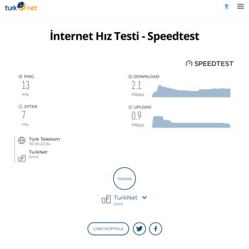 Türk Telekom İnternet Hızı Sorunu