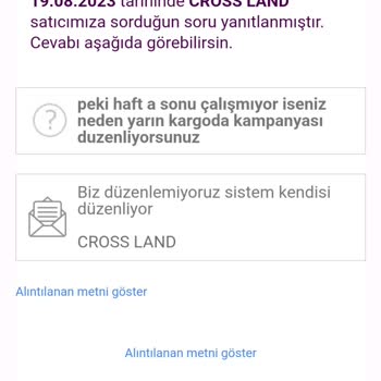 Trendyol Yarın Kargoda Kampanyası Düzenleyip Yerine Getirilmemesi!