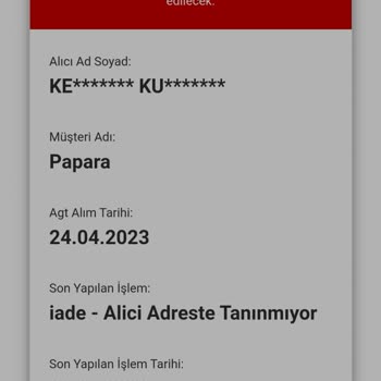 AGT Kargo Kargolama Yapmaması