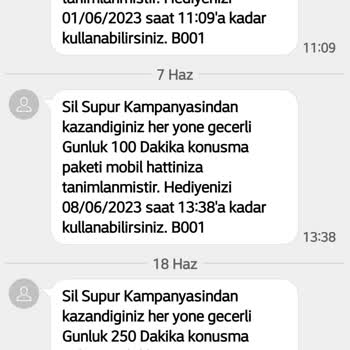 Türk Telekom Sil Süpür 3 Aydır Sadece Dakika Veriyor