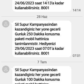 Türk Telekom Sil Süpür 3 Aydır Sadece Dakika Veriyor