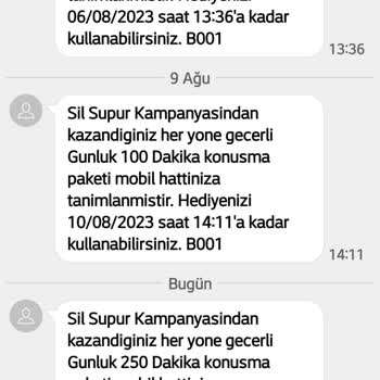 Türk Telekom Sil Süpür 3 Aydır Sadece Dakika Veriyor