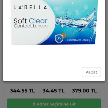 Lensoptik.com.tr labella Soft Clear Lens Kalitesizliği