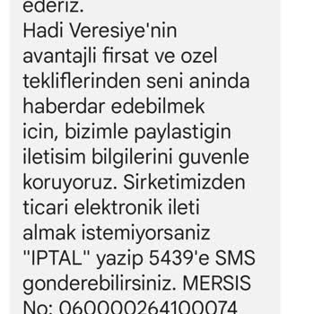 Hadi Tom Pay Veresiye'den Saçma Mesajlar