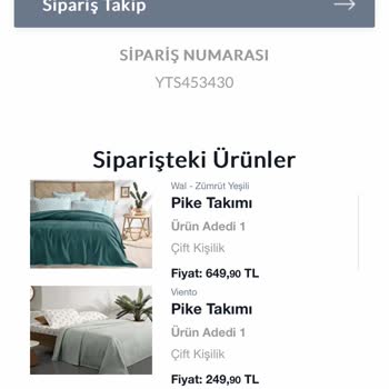 Yataş İnternet Sitesi Teslimat Sorunu