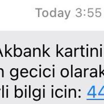 Akbank Kartınız Güvenliğiniz İçin Geçici Olarak Kullanıma Kapatıldı