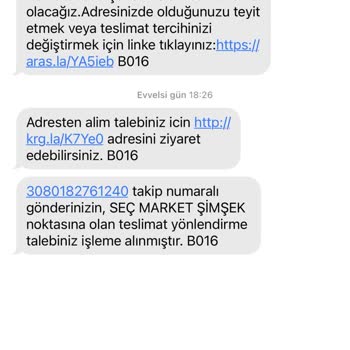 Aras Kargo Teslimat Edilemeyen Ürün