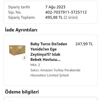 Amazon Türkiye Ürün Yollanmıyor