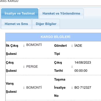 Aras Kargo Şikayetlere İyileştirme Yapmayı Bırakın Dönüş Bile Yapmıyor