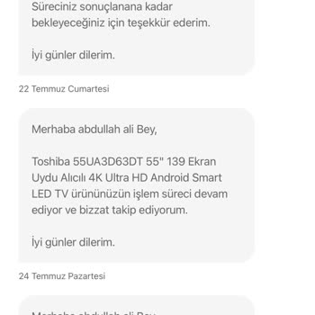 Carrefour SA Toshiba Marka TV Problemli Çıktı