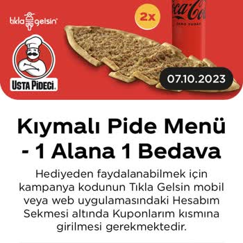Usta Pideci Promosyon Kodu Kullandırtmıyor