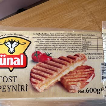 Ünal Tost Peynirinde Gaz Kokusu
