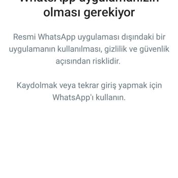 WhatsApp Orijinal Uygulama