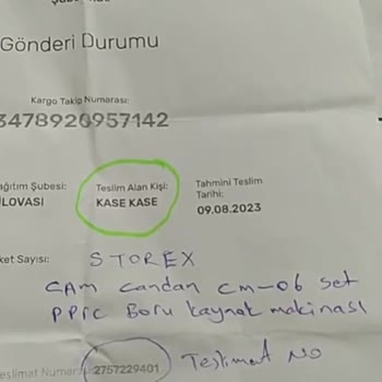 Aras Kargo Yapılan Paketim Kayıp!