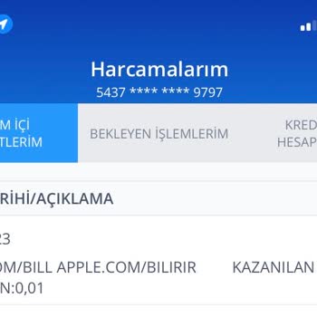 Apple Kredi Kartımdan Bilgim Dışında Para Çekilmesi
