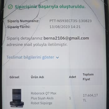 Epttavm Roborock Q7 Max Pluss Stokta Olamayan Ürün Satışı!
