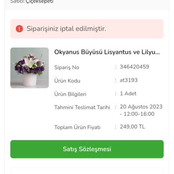 Çiçek Sepeti Çiçek Bayileri Sürekli Yanıltıcı Hizmet Veriyor