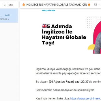 Perçin İmrek Mail Atmayın Artık!