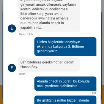 SunExpress Hava Yolları Online Check-in Yapmayıp Ücret Alıyorlar.