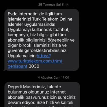 Türk Telekom'un Bağlamadığı İnternet Abonelikleri