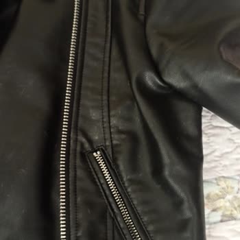 Zara'dan Aldığım Deri Mont Renk Attı