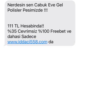 Vodafone +44 Den Gelen Mesajlar