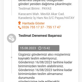 MNG Gönderiyi Dağıtıma Çıkarmıyor.