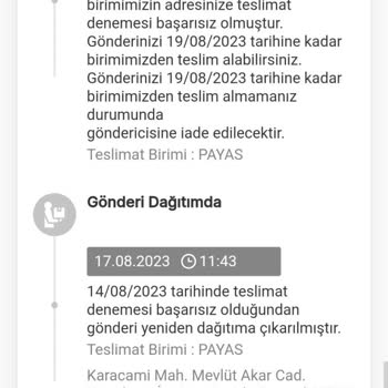 MNG Gönderiyi Dağıtıma Çıkarmıyor.