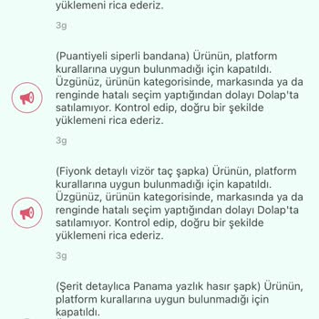 Dolap Uygulaması Ürünlerimi Kurallara Aykırı Diye Kaldırdı