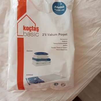 Koçtaş 2'li Vakum Poşetin Kilidi Yok