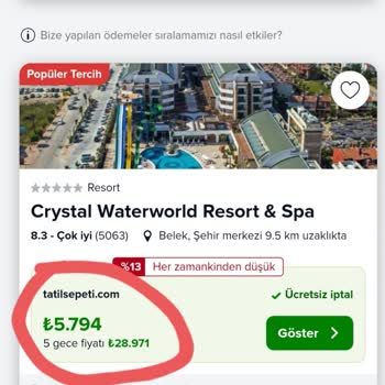 Trivago Sahte Fiyatlı Reklam İlanları