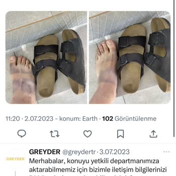 Greyder Terlik Boya Veriyor