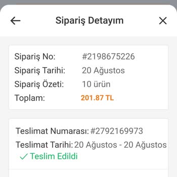 Trendyol Hızlı Market'ten Alınan Tavuğun Kokması