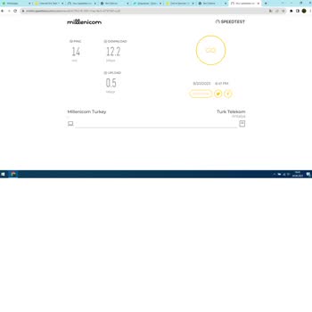 Millenicom Upload/ping/download/kopma Sorunu Hk