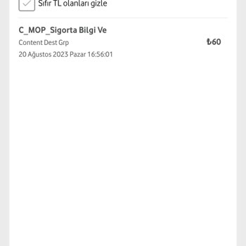 Vodafone C Mop Sigorta Bilgi