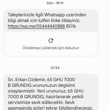 Grundig Ghu 7000 B 165 Ekran