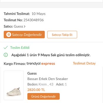 Guess Ayakkabılarda Açılma Var