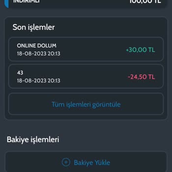 Asis Elektronik Kartıma Bakiye Geçmedi