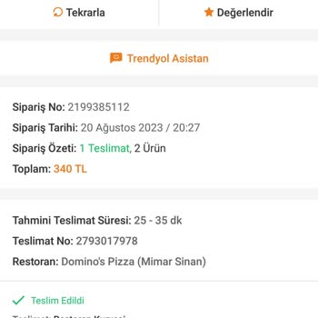 Domino's Pizzanın Soğuk Pizza Teslimatı