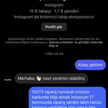 Plüton Design Adlı Sayfa Ürünümü Göndermedi Para İadesi De Yapmadı