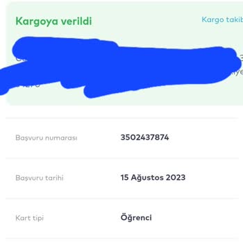 İstanbul Kart Kargoya Verildi Yazan Öğrenci AKBİL Başvurum Gözükmüyor