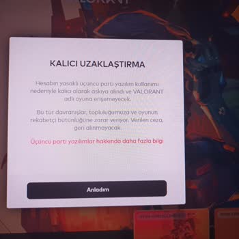 Valorant Hiçbir Şey Yokken 3. Parti Yazılım Banı Yedim