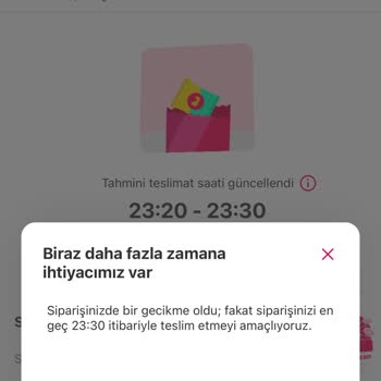 Yemeksepeti 2 Saat Geçmesine Rağmen Teslim Etmedi