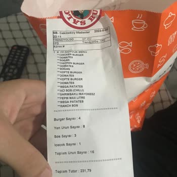 Trendyol Salon Burger Kıl Çıkması Ve Isırılmış