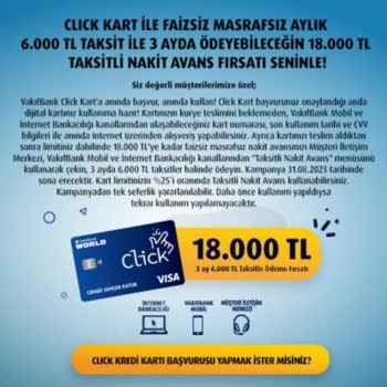 VakıfBank Faizsiz Masrafsız Nakit Avans Yalanı