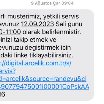 Arçelik 1 Ay Sonra Randevu Olur Mu!