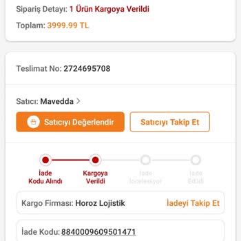 Horoz Lojistik İade Edilmeyen Para