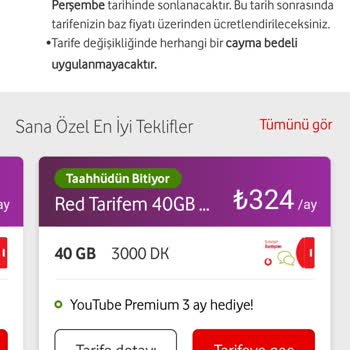 Vodafone Çekmiyor, Tarife Değişikliği İçin Fazla Ücretlendirme İstiyor