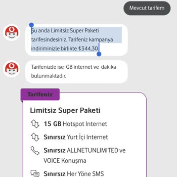 Vodafone Limitsiz Super Red Fahiş Fiyat Artışı